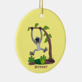 Décoration En Céramique Caricature de bande de gibbon joyeux (Droite)