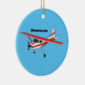 Décoration En Céramique Caricature de l'avion à train de vélo (Droite)