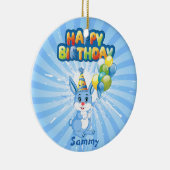 Décoration En Céramique Caricature pour l'anniversaire du lapin bleu (Droite)