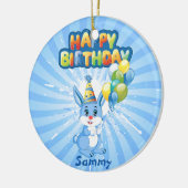 Décoration En Céramique Caricature pour l'anniversaire du lapin bleu (Gauche)