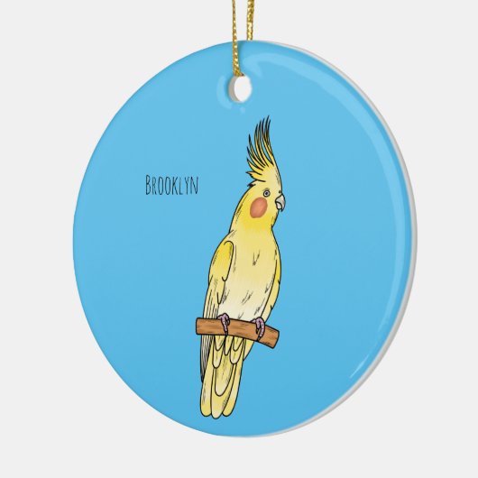 Décoration En Céramique Caricature pour oiseaux Cockatiel (Gauche)