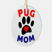 Décoration En Céramique Carlin Maman Chien Maman Dessin (Droite)