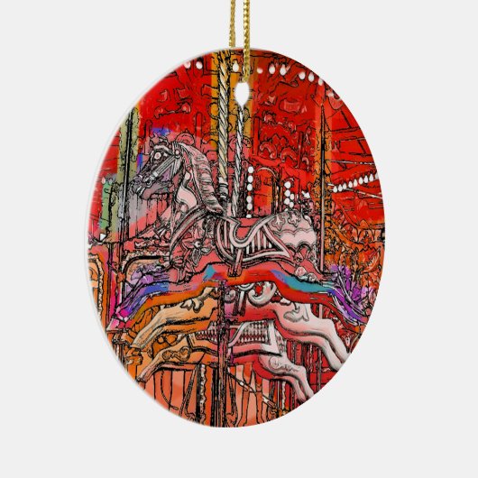 DÉCORATION EN CÉRAMIQUE CAROUSEL (Droite)