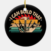 Décoration En Céramique Carpenter Je Peux Construire Ce Bois Drôle (Dos)