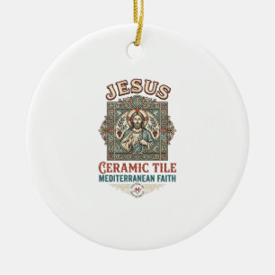 Décoration En Céramique Carreau en céramique Jésus Méditerranéen Foi Jésus