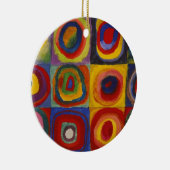 Décoration En Céramique Carrés avec cercles concentriques (Droite)