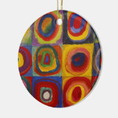 Décoration En Céramique Carrés avec cercles concentriques (Gauche)