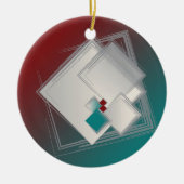 Décoration En Céramique Carrés de Fibonacci (Devant)