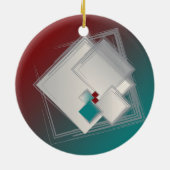 Décoration En Céramique Carrés de Fibonacci (Dos)