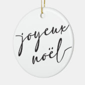 Décoration En Céramique Carte de Noël Joyeux Noel ou Noël français (Gauche)