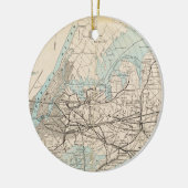 Décoration En Céramique Carte des rois, Queens, Long Island (Gauche)