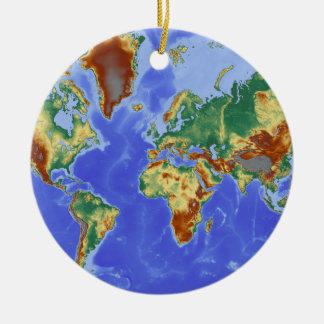 Décoration En Céramique Carte internationale World Geographic