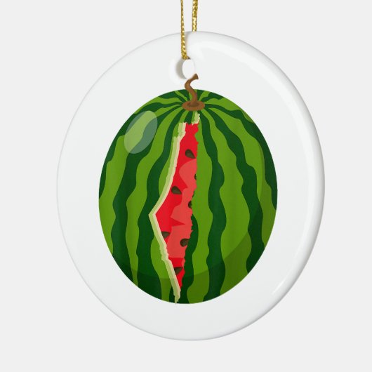 Décoration En Céramique Carte Palestine Watermelon Arabe Calligraphie (Gauche)