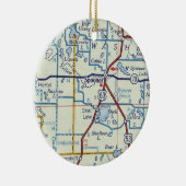 Décoration En Céramique Carte WI du Spooner (Droite)