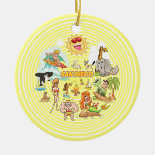 Décoration En Céramique Carton de San Diego