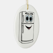 Décoration En Céramique Carton Réfrigérateur Blanc (Droite)