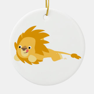 Décoration En Céramique Cartoon Bouncon mignon Ornament de Lion