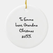 Décoration En Céramique Cartoon personnalisé Kitty Chat en Casquette d'hiv (Dos)