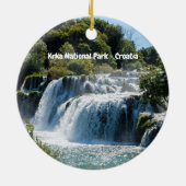 Décoration En Céramique Cascade dans le Parc national de Krka - Dalmatie, (Dos)