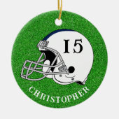 Décoration En Céramique Casque blanc Noël (Devant)