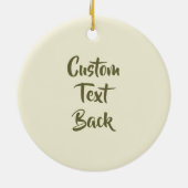 Décoration En Céramique Casquette de paille jaune (Dos)