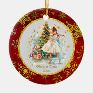 Décoration En Céramique Casse-Noisette Personnalisé Ballet Noël - Cadeau