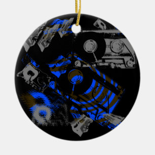 Décoration En Céramique Cassette de musique du DJ