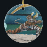 Décoration En Céramique Cat Warrior Beach Volleyball Imaginaire Art Orname<br><div class="desc">Que font les guerrières de chat femelles lorsqu'elles veulent vraiment aiguiser leurs réflexes au meilleur niveau ? Ils vont à la plage, et jouent à un jeu féroce ou deux de volley-ball. Cette image d'art imaginaire montre une guerrière de chat qui se démange fortement pour creuser un volley-ball lors d'une...</div>