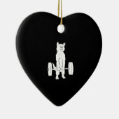 Décoration En Céramique Cat Weightlifting And Gym (Droite)