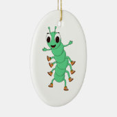 Décoration En Céramique Caterpillar verte (Droite)