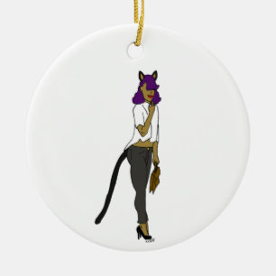 Décoration En Céramique catgirl