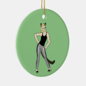 Décoration En Céramique catgirl (Droite)