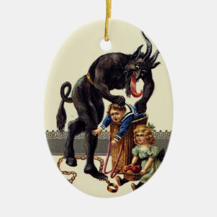 Décoration En Céramique cauchemar noël krampus