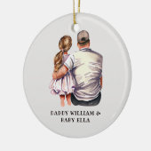 Décoration En Céramique Caution père et fille (13) (Gauche)