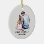 Décoration En Céramique Caution père et fille (7) (Droite)