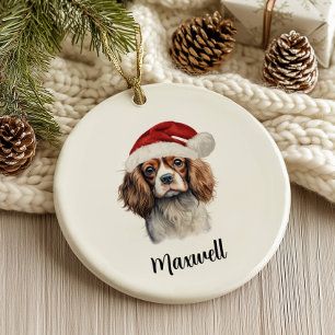 Décoration En Céramique Cavalier King Charles Spaniel Chien Personnalisé