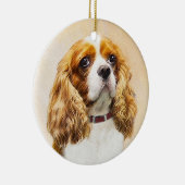 Décoration En Céramique Cavalier King Charles Spaniel Original Painting (Droite)