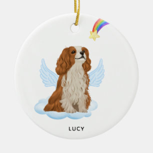 Décoration En Céramique Cavalier Spaniel Angel Personnalisé Dog Memorial