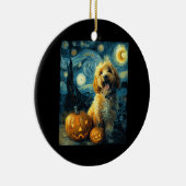 Décoration En Céramique Cavapoo Cute Dog Halloween Jack O Lantern Pumpkin (Droite)