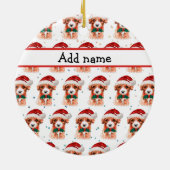 Décoration En Céramique Cavoodle Chien race Étoiles de Noël (Dos)