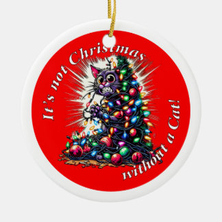 Décoration En Céramique Ce n'est pas Noël | Double face