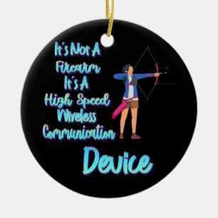 Décoration En Céramique Ce n'est pas un tir à l'arme à feu amusant mignon 