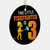 Décoration En Céramique Ce Petit Pompier A Trois Ans 3 Ans (Droite)