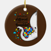 Décoration En Céramique Ce qui vous rend différents Elephant Maman Autisme (Dos)