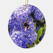 Décoration En Céramique Ceanothus Flower Bee (Gauche)