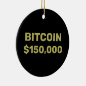 Décoration En Céramique Célébration de Bitcoin à 150000 (Droite)