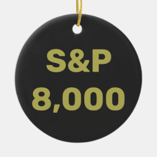 Décoration En Céramique Célébration de l'indice boursier S&P 8 000