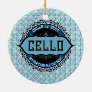 Décoration En Céramique Cello Best Music Note Circle