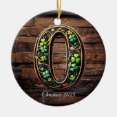 Décoration En Céramique Celtic monogram letter ornament (Devant)