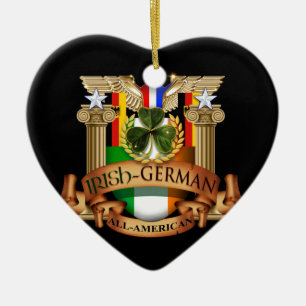 Décoration En Céramique Cent pour cent américain allemand irlandais